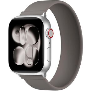 Silicone Solo Loop Band Compatible with Apple Watch 40mm 38mm 41mm 44mm 45mm 42mm 46mm 49mm, Sport Stretchy Strap, Soft Replacement Wristband for iWatch Ultra 3 2 1 Series 11 SE 10 9 8 7 6 5 4 in Saudi Arabia