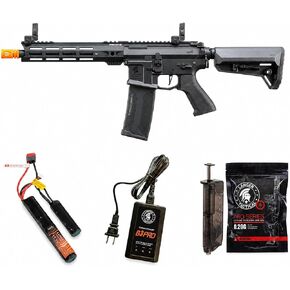 Lancer Tactical Gen 4 Nebula II Predator SBR 10‘’ Full Steel Airsoft Gun with ETU Programmable MOSFET (Battery & Charger Included) in Saudi Arabia