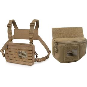 WYNEX Tactical Molle Chest Pouch Chest Rig Drop Pouch Sub Abdominal Carrying in Saudi Arabia