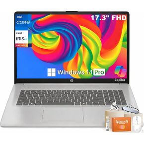 HP 17.3" Business Laptop - Intel 13th Gen Core i7 1355U (Up to 5.0 GHz), 32 GB RAM, 1 TB SSD, FHD IPS Anti-Glare Display, Wi-Fi 6, BT 5.4, Windows 11 Pro, Copilot AI, Long Battery Life, Fast Charge in Saudi Arabia