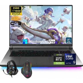 ASUS ROG Strix G18 Gaming Laptop, Intel Core Ultra 9 275HX, NVIDIA GeForce RTX 5070 Ti 12GB GDDR7, 2.5K Nebula Display 240Hz 3ms, 64 GB RAM, 4 TB SSD, Wi-Fi 7, Windows 11 Pro, W/Gaming Accessories in Saudi Arabia