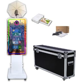 Photo Booth Machine with Camera and Printer,32'' Touch Screen,Flashlight in Saudi Arabia