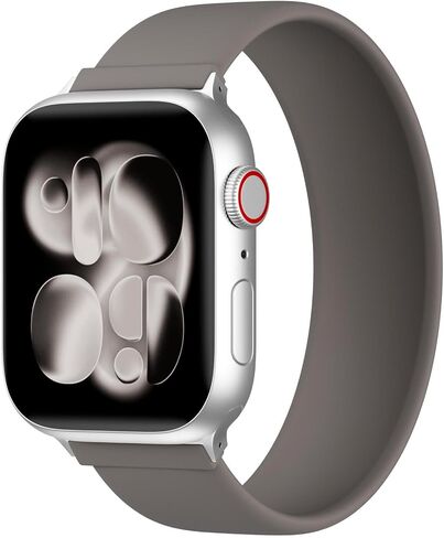 Silicone Solo Loop Band Compatible with Apple Watch 40mm 38mm 41mm 44mm 45mm 42mm 46mm 49mm, Sport Stretchy Strap, Soft Replacement Wristband for iWatch Ultra 3 2 1 Series 11 SE 10 9 8 7 6 5 4 in Saudi Arabia