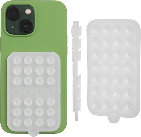 OCTOBUDDY Double - Silicone Double-Sided Suction Phone Case - Chalk Pink in Kuwait