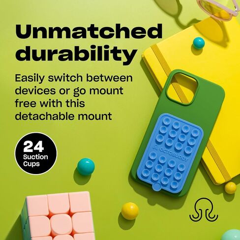 OCTOBUDDY Double - Silicone Double-Sided Suction Phone Case - Chalk Pink in Kuwait