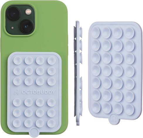 OCTOBUDDY Double - Silicone Double-Sided Suction Phone Case - Chalk Pink in Kuwait