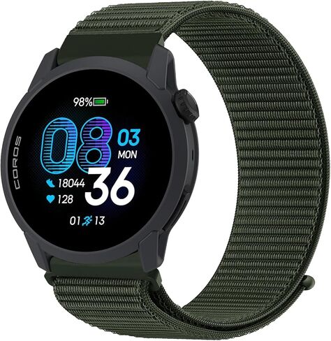 Nylon Watch Strap 22mm for Coros Pace 4/3/PACE Pro/Apex 2 Pro/Apex Pro/Apex 46mm Sport Replacement Coros Vertix Band for Man Woman in Saudi Arabia