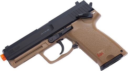 HK Heckler & Koch USP CO2 Powered 6mm BB Pistol Airsoft Gun, Standard Action, Dark Earth Brown in Saudi Arabia