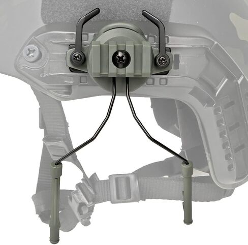 Tactical Helmet Accessories Military Adjustable Headset Bracket ARC Rail Adapter for Outdoor Sport Airsoft Paintball in Saudi Arabia