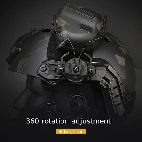 Tactical Helmet Accessories Military Adjustable Headset Bracket ARC Rail Adapter for Outdoor Sport Airsoft Paintball in Saudi Arabia