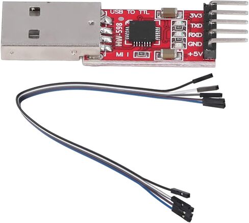 USB to TTL Module, Serial Converter Adapter Male Head with 3.3V 5V Power Output Self Recovery for in Kuwait