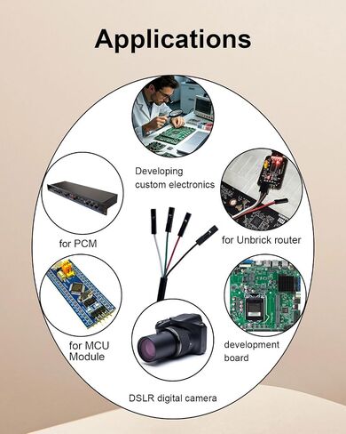 USB to TTL Serial Cable Adapter, TX RX Signal 4 Pin, 3.3ft in Kuwait