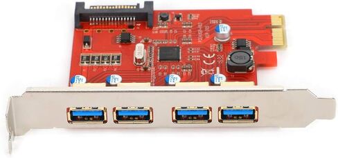 بطاقة توسيع PCIE USB3.0 ذات 4 منافذ، واجهة طاقة محسنة in Kuwait