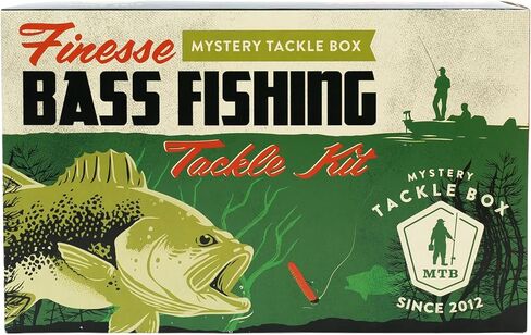 Catch Co Mystery Tackle Box Finesse Bass Fishing Kit (6-8 Baits & Decal) in Saudi Arabia