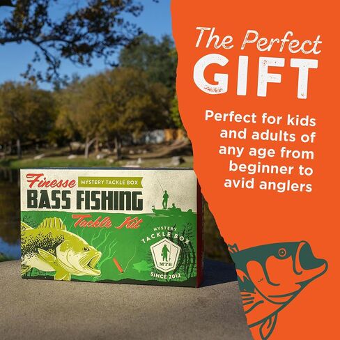Catch Co Mystery Tackle Box Finesse Bass Fishing Kit (6-8 Baits & Decal) in Saudi Arabia