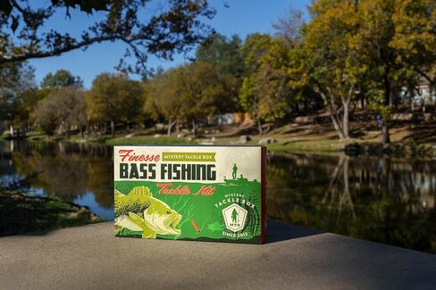 Catch Co Mystery Tackle Box Finesse Bass Fishing Kit (6-8 Baits & Decal) in Saudi Arabia