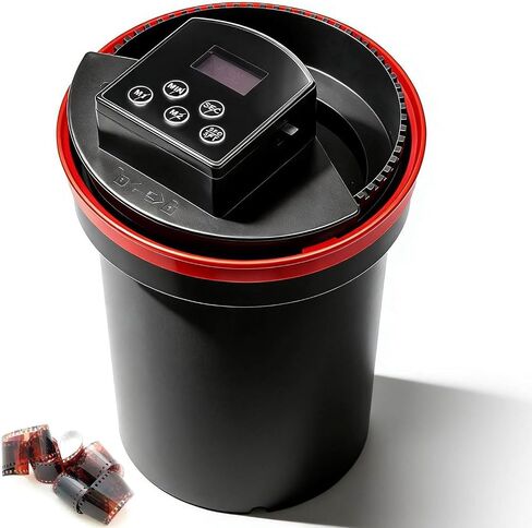 Automatic Film Processor, Precise Smart Timer Control, Dual Modes, Adjustable Speed, Home Film Developing Kit, Darkroom Equipment, Developing Tank in Saudi Arabia