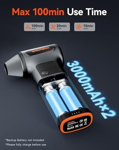 WOLFBOX MF200 Compressed Air Duster & X5 Dash Cam in Kuwait