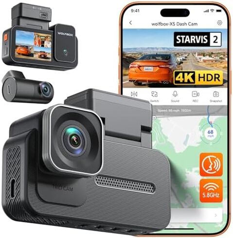 WOLFBOX MF200 Compressed Air Duster & X5 Dash Cam in Kuwait