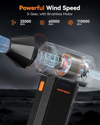 WOLFBOX MF50 Compressed Air Duster & X5 Dash Cam in Kuwait