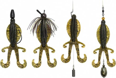Game Reaper Baits Instigator 4.5" Soft Plastic Creature Bass Fishing Lure Rig Jig Trailer Drop Shot Freshwater Tackle for Largemouth Smallmouth Spotted Bass in Saudi Arabia