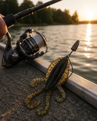 Game Reaper Baits Instigator 4.5" Soft Plastic Creature Bass Fishing Lure Rig Jig Trailer Drop Shot Freshwater Tackle for Largemouth Smallmouth Spotted Bass in Saudi Arabia