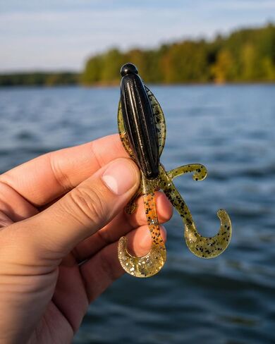 Game Reaper Baits Instigator 4.5" Soft Plastic Creature Bass Fishing Lure Rig Jig Trailer Drop Shot Freshwater Tackle for Largemouth Smallmouth Spotted Bass in Saudi Arabia