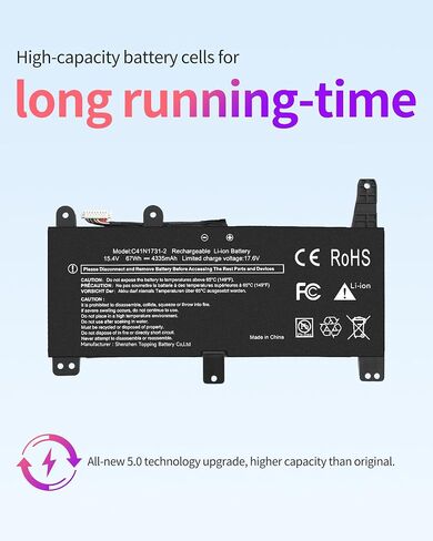 C41N1731-2 استبدال البطارية ل ASUS ROG Strix G15 G17 G512 G512LU G512LV G512LW G512LWS G531 G531GU G531GW G532LV G532LW G532LWS G712LU G731 G731GU G731GV G732 G732LV G732LW بطارية الكمبيوتر المحمول G732LWS in Kuwait