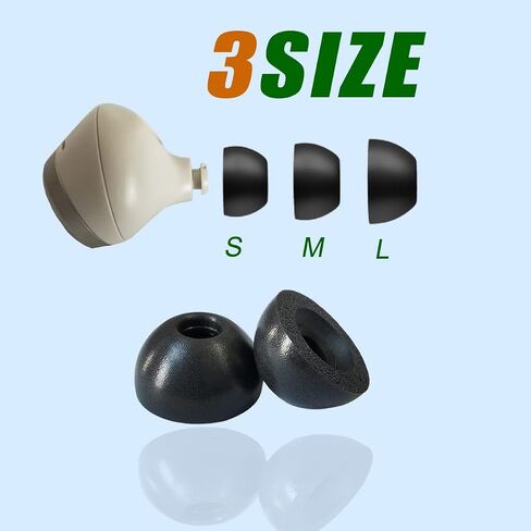 Memory Foam Ear Tips for Jabra Elite 75t/Active/ 7 Pro/Elite 3 Replacement in Kuwait