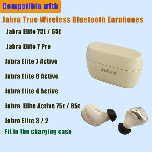 Memory Foam Ear Tips for Jabra Elite 75t/Active/ 7 Pro/Elite 3 Replacement in Kuwait
