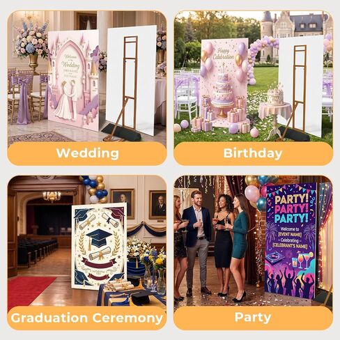 Thickened Wedding Backdrop Stand Heavy Duty Metal Arch with Weight Bag in Saudi Arabia