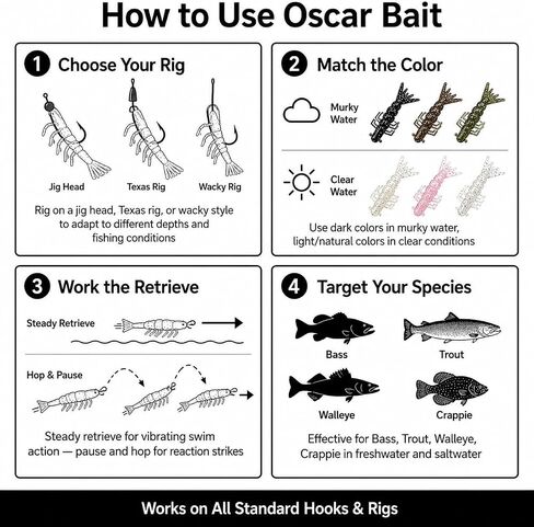 Game Reaper Baits Butch 3.1" Soft Plastic Saltwater Bait Lifelike Shrimp Imitation for Flounder Speckled Trout Red Drum Snook Striper & Black Bass Jig Head in Saudi Arabia