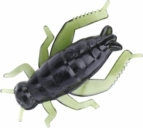 100PCS Soft Cricket Fishing Lures - Green PVC Artificial Baits for Bass Trout Catfish Panfish in Freshwater Saltwater in Kuwait