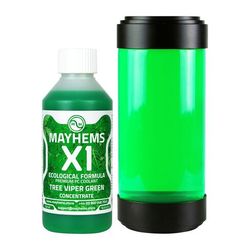 Mayhems - X1 Concentrate PC Coolant - Computer Water Cooling Fluid - Liquid Cooling, Eco Friendly Series, 250 ml, Tree Viper Green in Kuwait