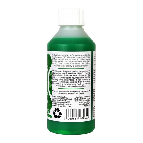 Mayhems - X1 Concentrate PC Coolant - Computer Water Cooling Fluid - Liquid Cooling, Eco Friendly Series, 250 ml, Tree Viper Green in Kuwait
