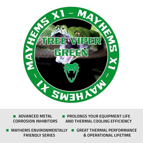 Mayhems - X1 Concentrate PC Coolant - Computer Water Cooling Fluid - Liquid Cooling, Eco Friendly Series, 250 ml, Tree Viper Green in Kuwait