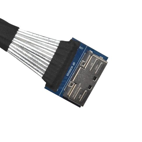 PCIe 6.0 MCIO x8 Male to Female Extension Cable, 1.6 feet (50 cm) in Saudi Arabia