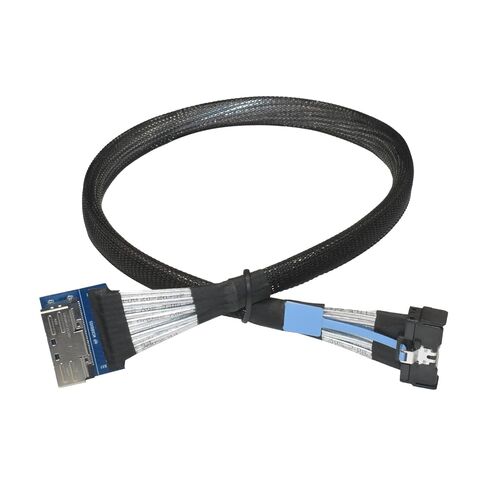 PCIe 6.0 MCIO x8 Male to Female Extension Cable, 1.6 feet (50 cm) in Saudi Arabia