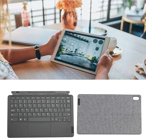 Wireless Smart Keyboard, 75buttons Touchpad QWERTY Layout Holder for 11 Inch Xiaoxin Pad Pad Plus P11 P11 Plus 2020-2021, Magnetic Integration, Angle Adjustment 0-165 Degrees, in Saudi Arabia