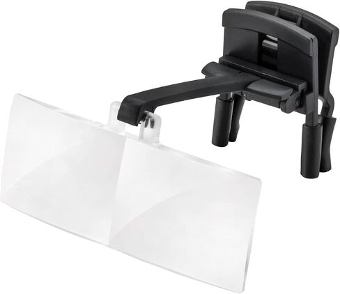 ESCHENBACH 1646-25 Glasses Clip Loupe, Lab Clip, Binocular Type, 2.5X Magnification, 1 Set of 1 Lens in Kuwait
