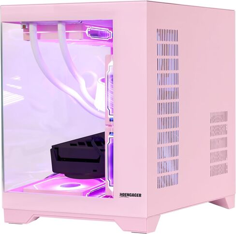 Macaron Gaming PC Desktop w/Mouse & Keyboard Pink, Ryzen 7 9700X, RTX 5070 12G, 32GB DDR5, 1TB SSD, 360mm AIO, 9 ARGB Fans & Software Controlled Fan Lights, 850W 80+ Gold PSU, Win 11 in Saudi Arabia