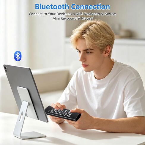 2.4G Air Mouse & Keyboard Combo, Plug & Play 81 Keys Handheld Keypad Mouse Remote, Portable Wireless Controller for Android TV Box Projector Mini PC Home Use in Saudi Arabia