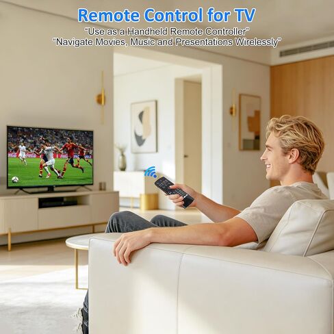 2.4G Air Mouse & Keyboard Combo, Plug & Play 81 Keys Handheld Keypad Mouse Remote, Portable Wireless Controller for Android TV Box Projector Mini PC Home Use in Saudi Arabia