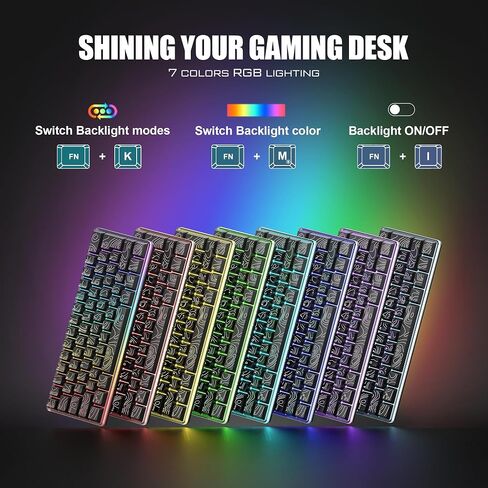 RedThunder 60% Gaming Wired Keyboard and Mouse Combo, Ultra-Compact 61 Keys RGB Backlit Mini Keyboard, Lightweight 7200 DPI Optical Mouse, RGB Gaming Set for PC MAC PS5 Xbox Gamer(Black Contour Line) in Saudi Arabia