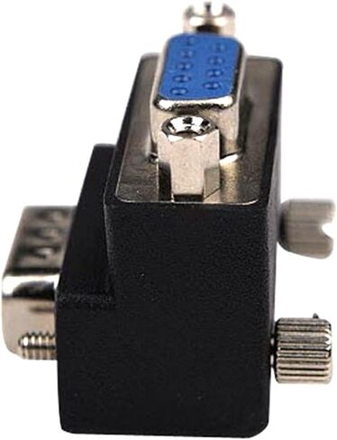 90 Degree DB9 9 Pin 232 Male to Female Serial Gender Changer Extension Cable Converter Adapter Coupler, Black in Saudi Arabia