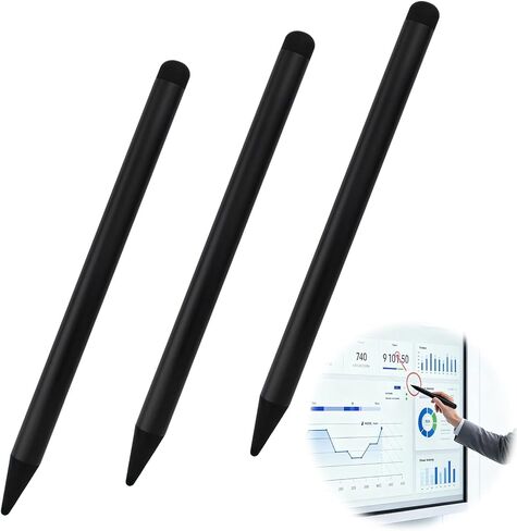 3 Pcs Smartboard Pen, 2-in-1 Dual Tip Infrared Screen Stylus Pen, High Sensitivity Digital Pen for Smartboard, Whiteboard, Interactive Display – No Charging Needed (Black) in Kuwait