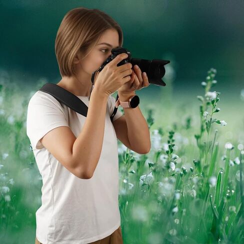 حزام كاميرا عريض 1.3 بوصة، حزام كاميرا عصري من جلد البولي يوريثان لكاميرات Sony/Nikon/Canon/Minolta/Panasonic/SLR/DSLR in Kuwait