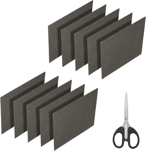 MECCANIXITY Waveguide Cover, 6"x6"x0.01" Mica Sheet, Mica Plates High Temperature 1050℃ Microwave Oven Repair Parts with Scissor for Microwave Oven, 10 Pack in Saudi Arabia