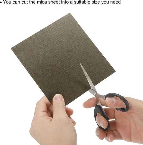MECCANIXITY Waveguide Cover, 6"x6"x0.01" Mica Sheet, Mica Plates High Temperature 1050℃ Microwave Oven Repair Parts with Scissor for Microwave Oven, 10 Pack in Saudi Arabia