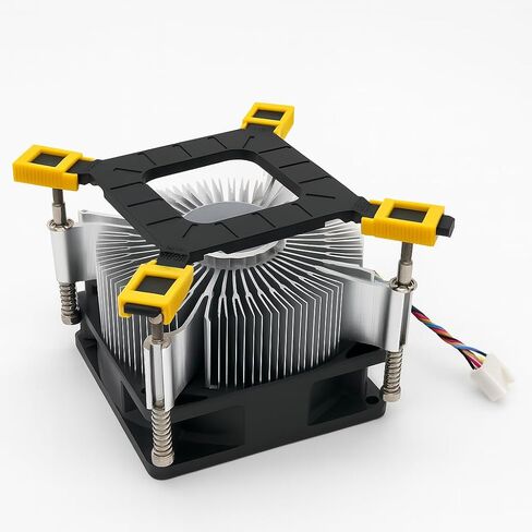 80mm RGB Heatsink CPU Cooler with Universal Bracket - Compatible Intel i3/i5/i7 LGA 115x 1150 1151 1155 1156 1200 Quiet Fan & Aluminum Heatsink 4pin with Temperature Control Easy Install for Desktop in Saudi Arabia